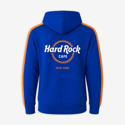 New York City Full Zip Fleece in Blue and Orange