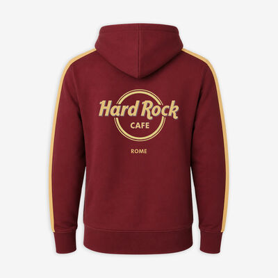Rome Full Zip Fleece in Maroon and Gold