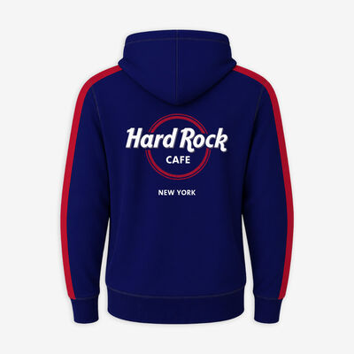 New York City Full Zip Fleece in Blue and Red