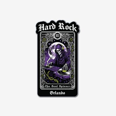 Limited Edition Orlando Halloween Tarot Glow Card Pin