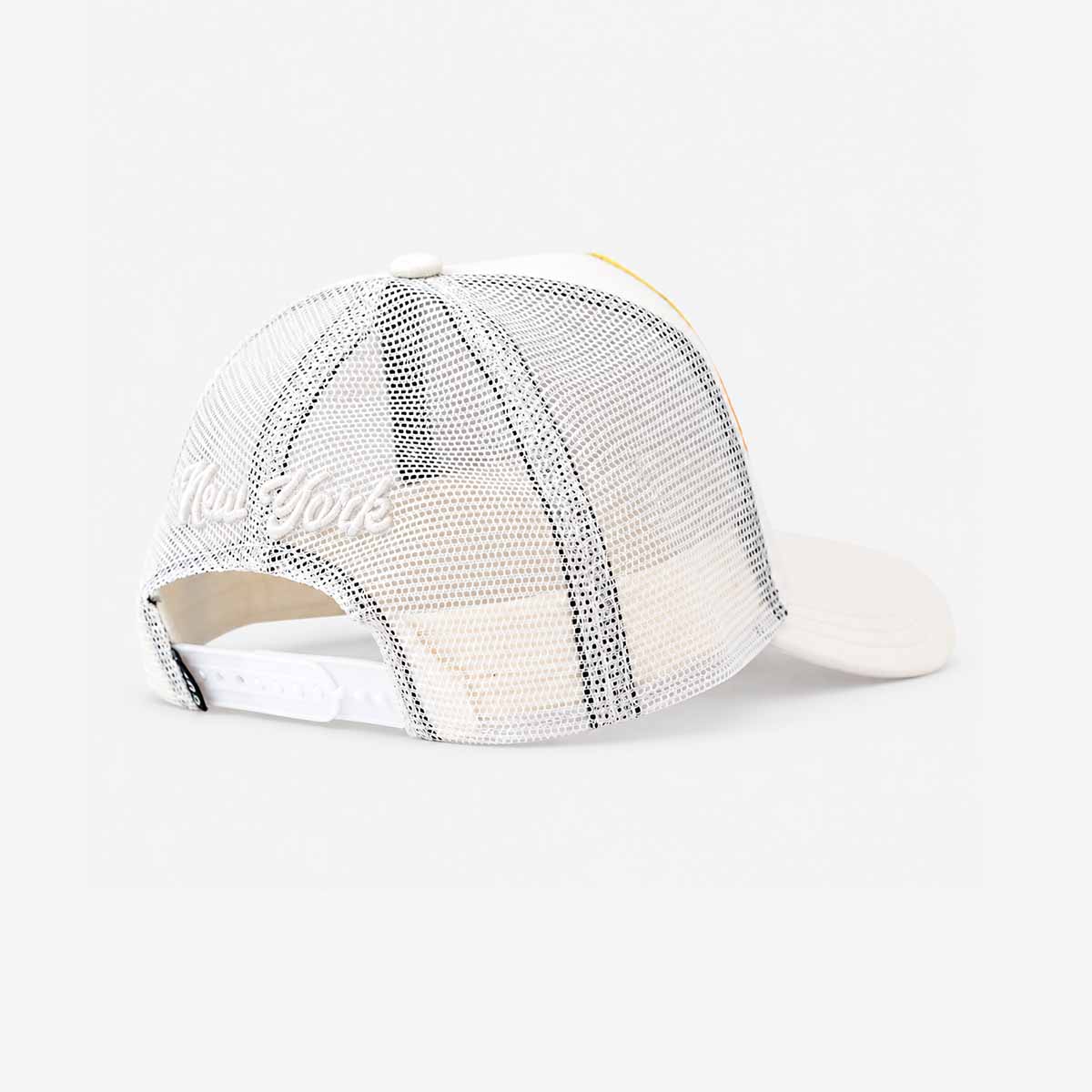 Hard Rock x Cult Chenille Logo Mesh Trucker Hat in Winter White image number 6
