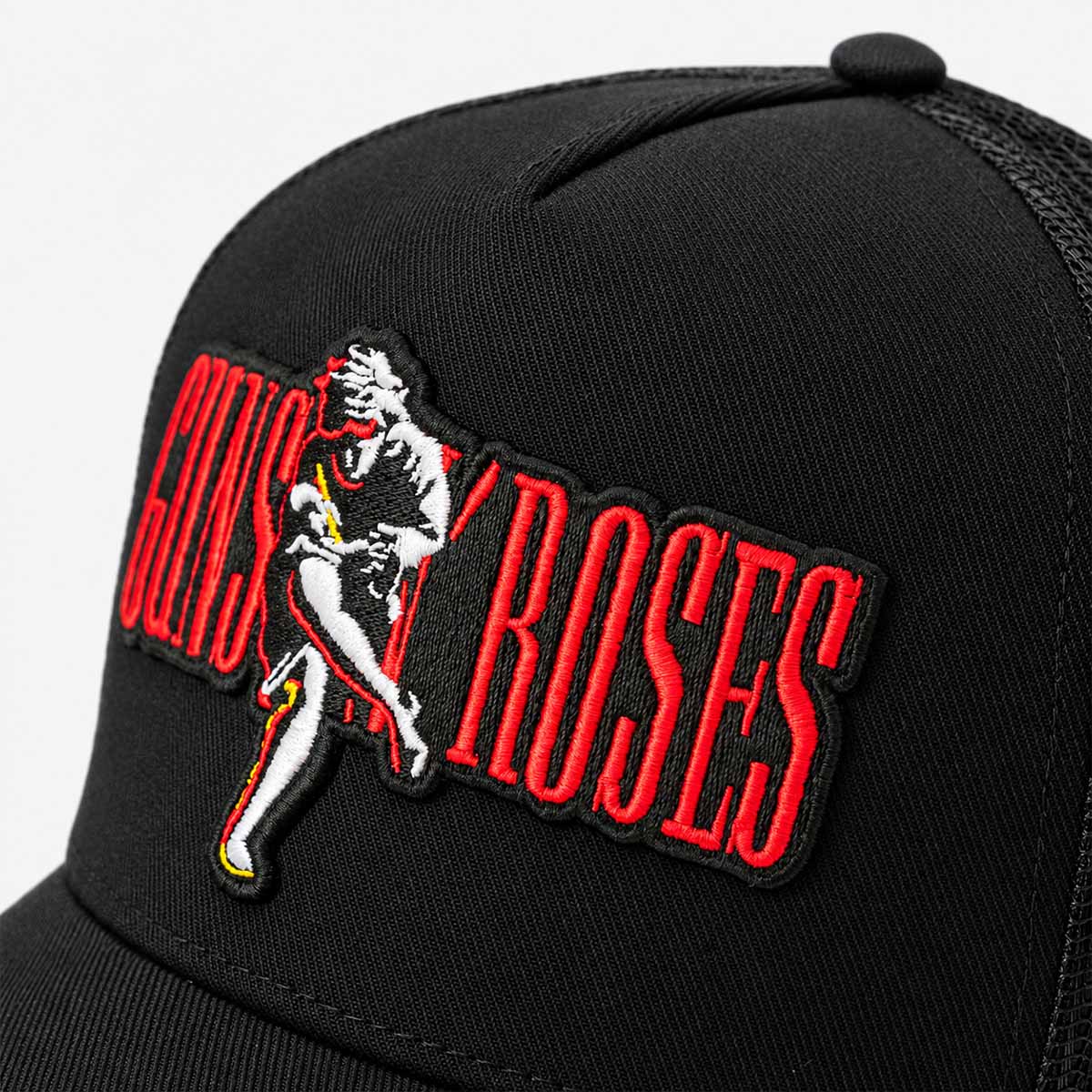 Hard Rock x Cult GNR Mesh Embroidered Trucker Hat in Black image number 8