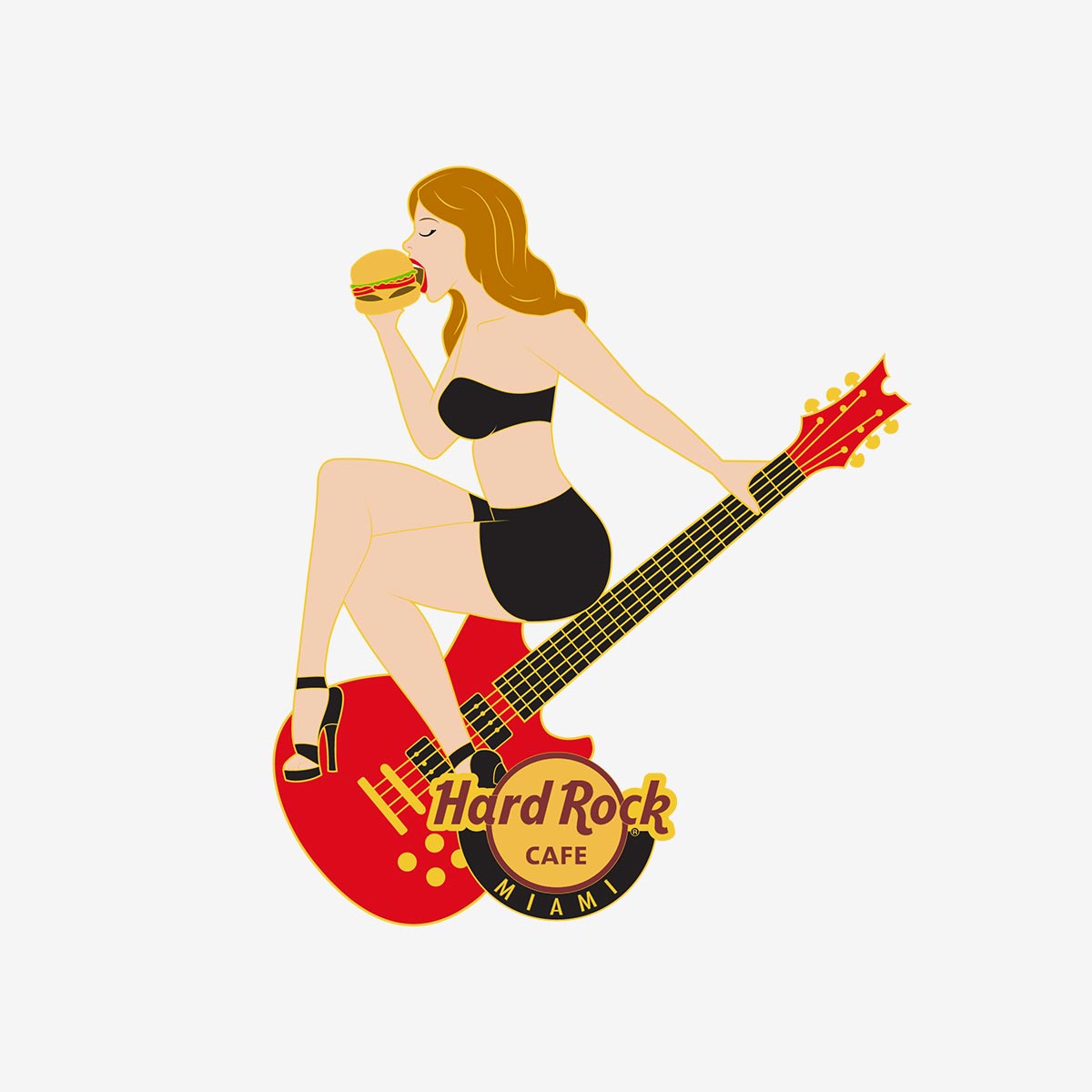 Limited Edition Miami Hot Chicken Sandwich Pin image number 1