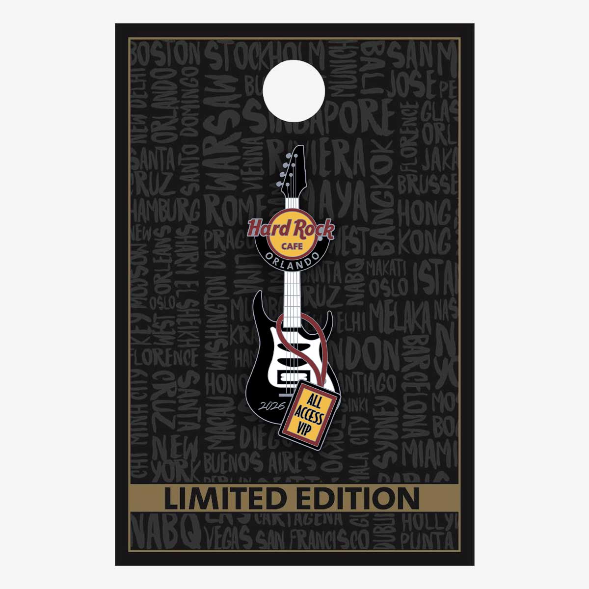 Limited Edition Orlando 2026 All Access Guitar Pin image number 2