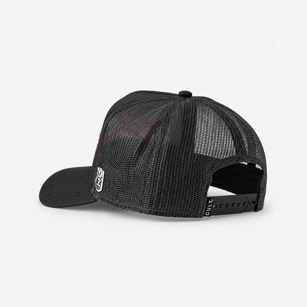 Hard Rock x Cult Graffiti Logo Mesh Trucker Hat in Black image number 5